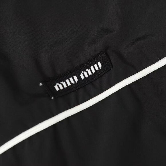 Miu Miu Technical Silk Zipper Blouson Women's Jacket - Picture 7 of 12